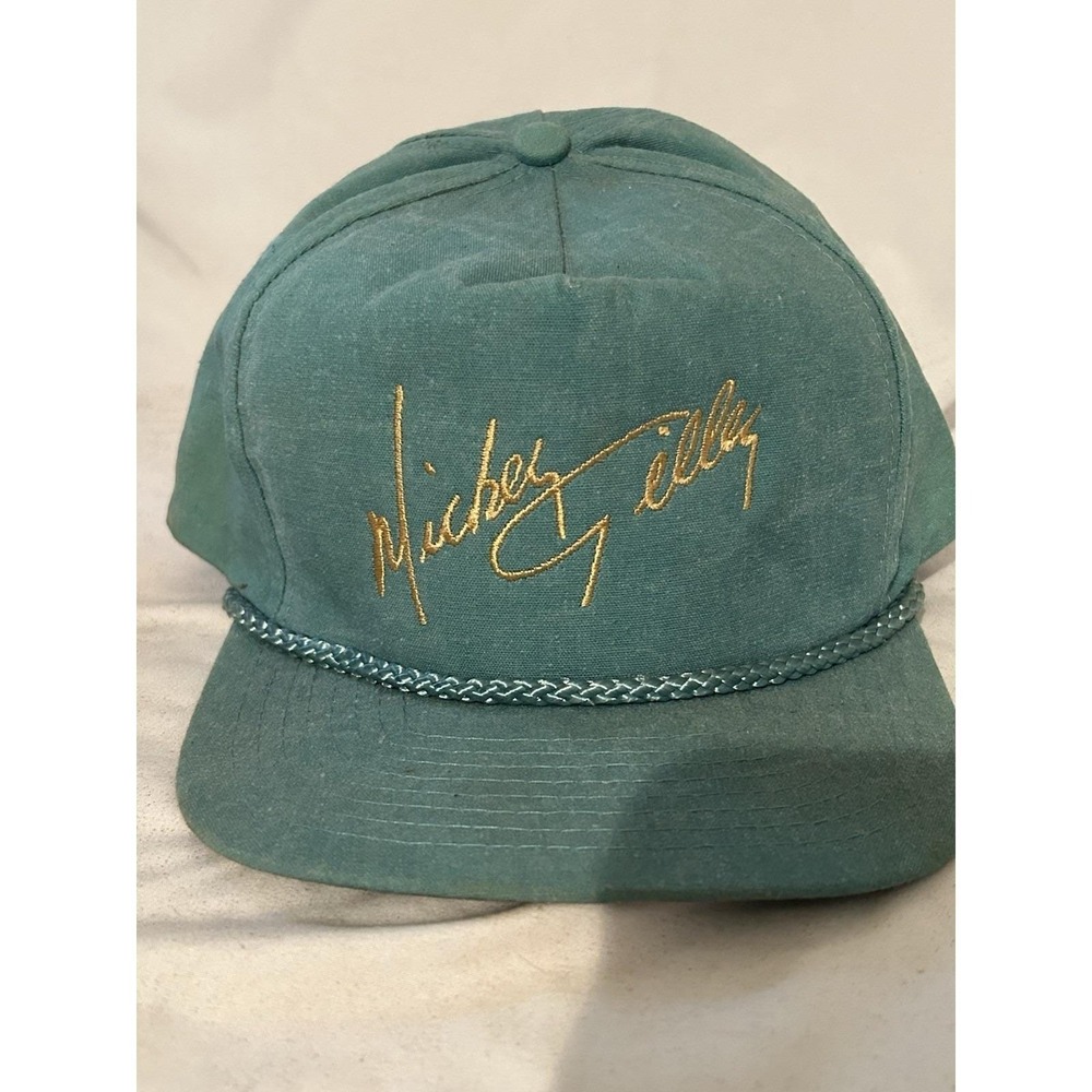 Mickey Gilley VTG Urban Cowboy Bar Rope Hat Cap Embroidered Collectible Snapback